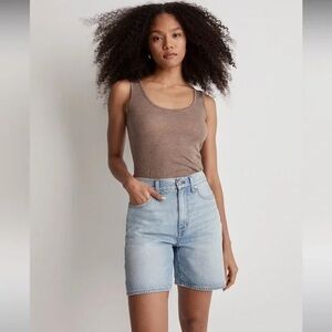 Madewell Women’s Baggy Jean Shorts Light Blue Denim Jeans Size 29